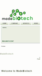 Mobile Screenshot of madebiotech.com